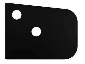 Cover Plate for Window Profile Wall No. 94-4 - Black