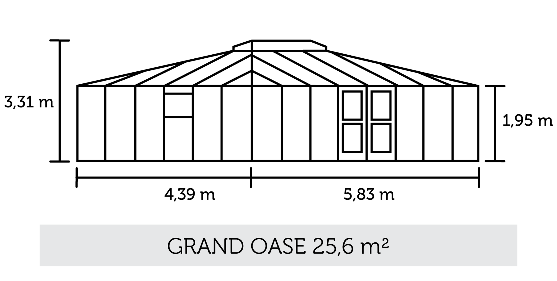Juliana Grand Oase - 25,6 m2 anthracite/black 3 mm LPT