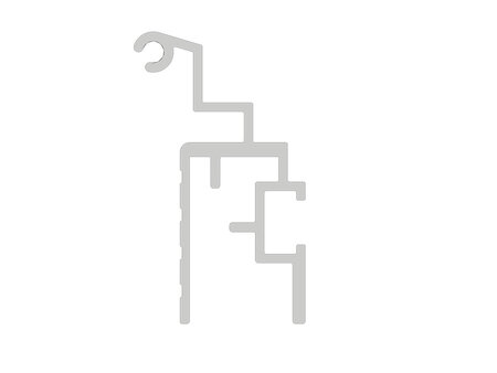 #70 Window - Hinge - Top - Black