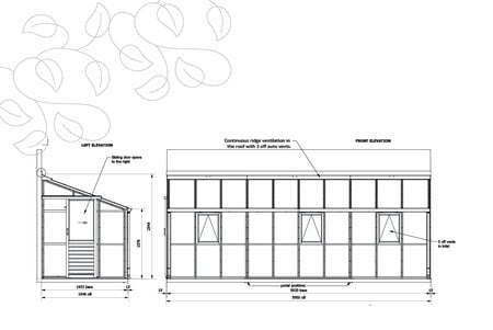 Classic Lean To Six - 10 Panel - Dør Venstre Side