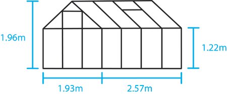 Halls Popular - 5,0 sort 3mm hærdet glas i hele baner