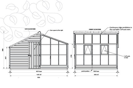 Classic Grand Grow & Store - 5 Panel - Skur Venstre