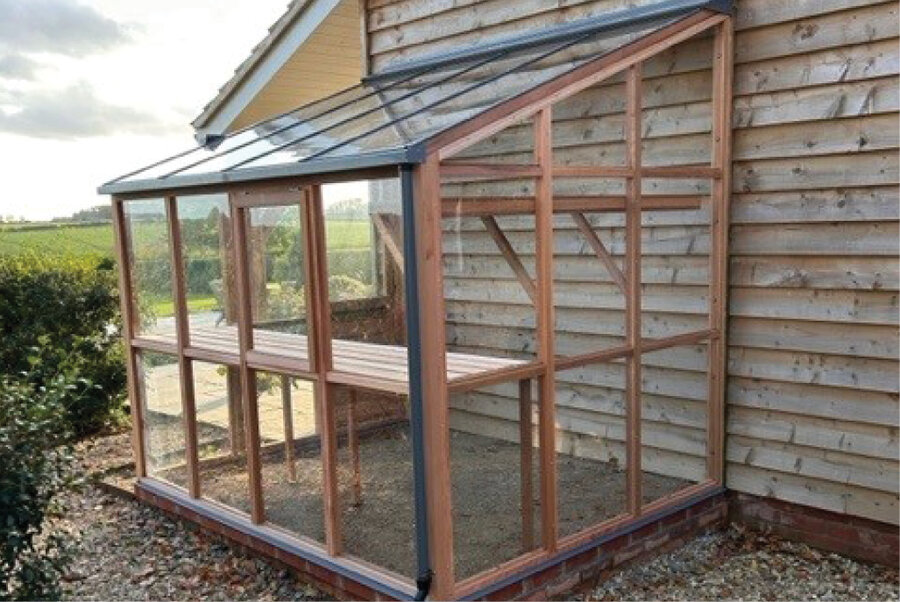 Classic Lean To Six - 4 Panel - Door End Left