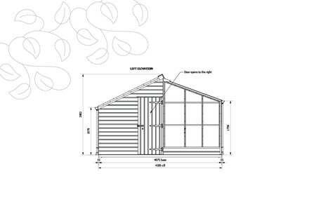 Classic Grand Grow & Store - 9 Panel - Skur Venstre