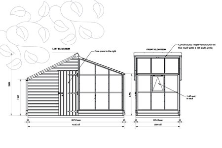 Classic Grand Grow & Store By   3 Panel - Shed Left