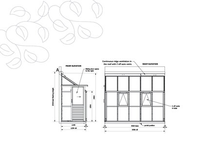 Classic Lean To Baby Four - 5 Panel - Door End Left