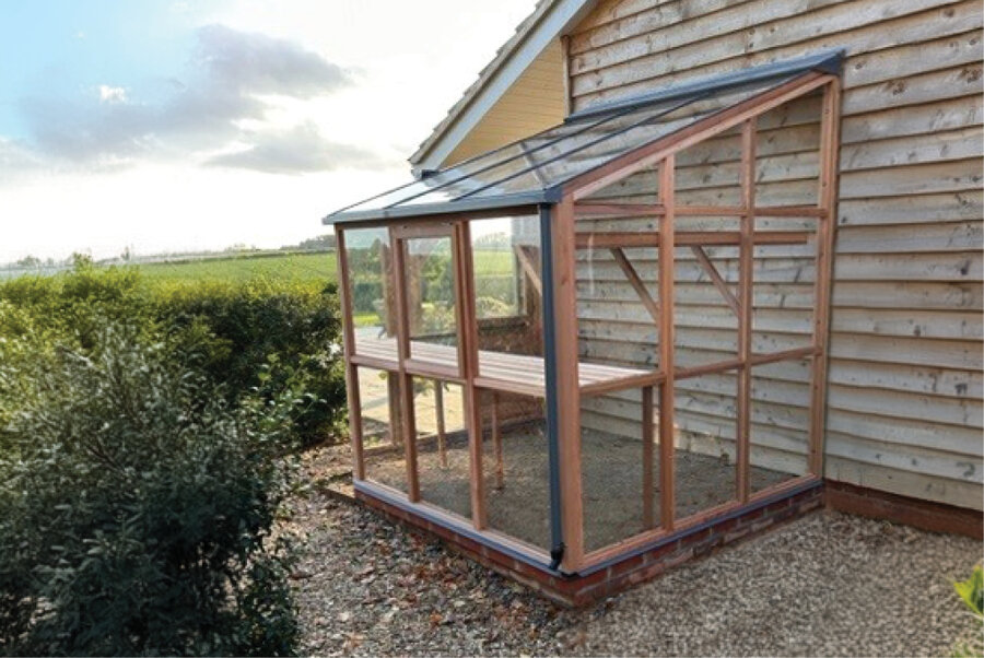 Classic Lean To Six - 3 Panel - Dør Venstre Side