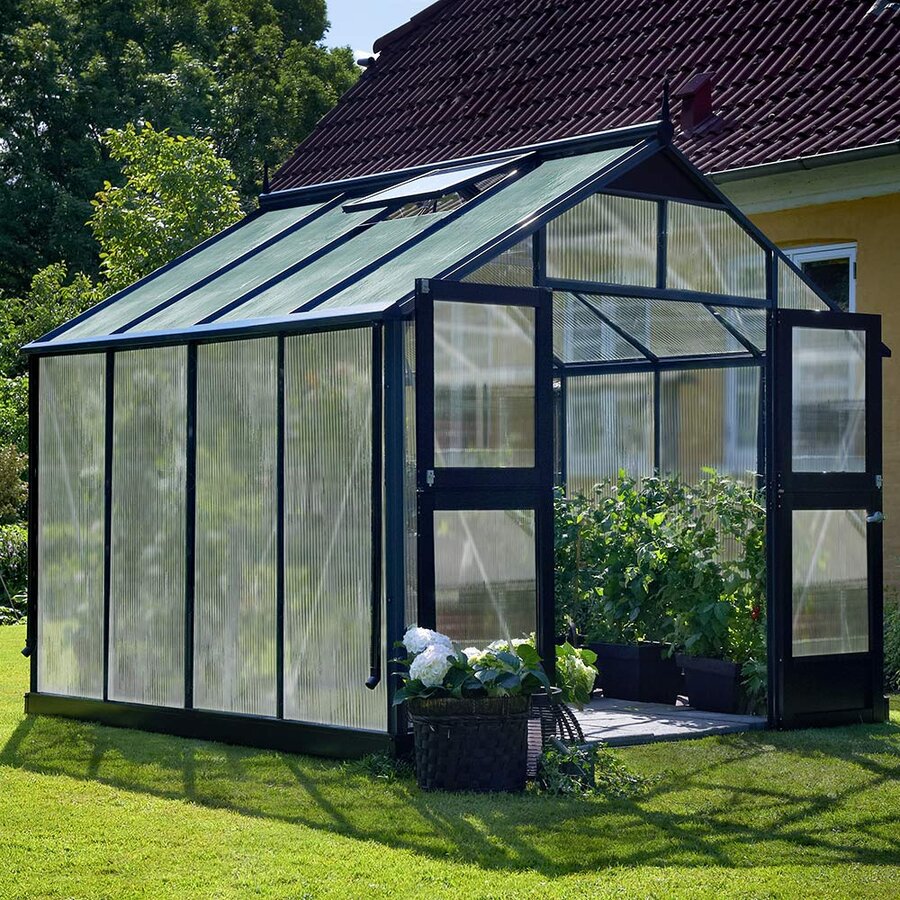 Juliana Premium - 8,8 m2 antracit/sort 10 mm polycarbonat