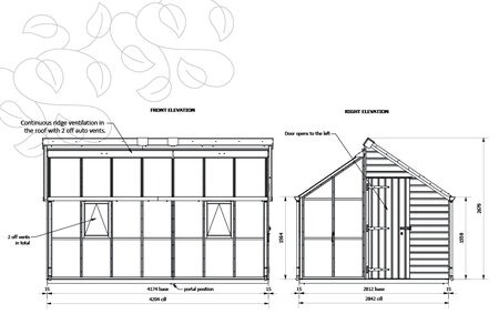 Classic Grow & Store  -  7 Paneel - Schuppen Rechts