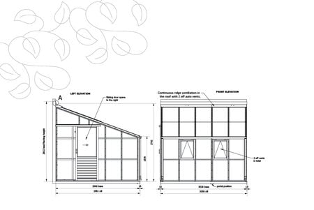 Classic Lean To 'Ten' By   5 Panel - Door End Right