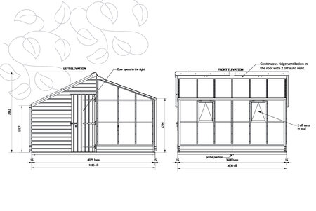 Classic Grand Grow & Store - 6 Panel - Skur Venstre