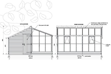 Classic Grand Grow & Store - 7 Panel - Skur Venstre