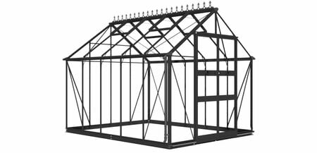 Halls Cotswold Blockley - 8,1 sort 3mm hærdet glas i hele baner