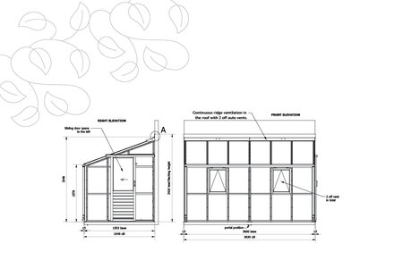 Classic Lean To Six - 6 Panel - Door End Right