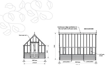 Rhs Harlow Carr - 12 Panel - Cedar base boards