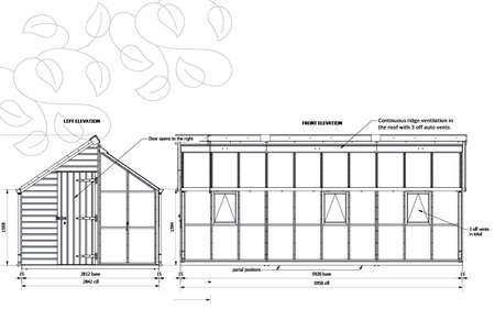 Classic Grow & Store - 10 Paneel - Schuppen Links