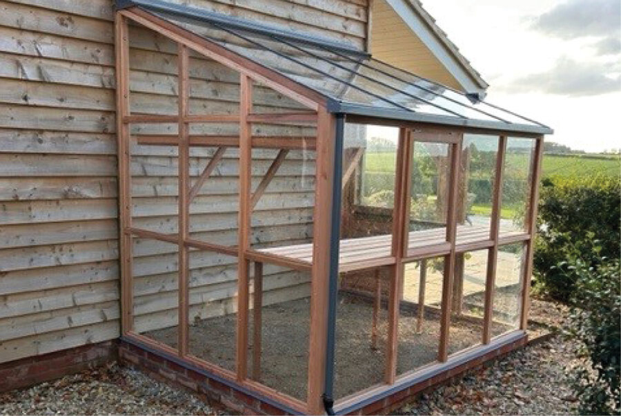 Classic Lean To Six - 4 Panel - Door End Right