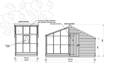 Classic Grand Grow & Store By   3 Panel - Shed Right