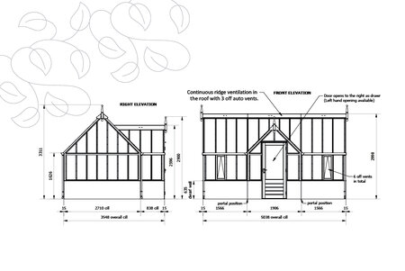 Rhs 'Portico' - 13 Panel - Cedar Base Boards