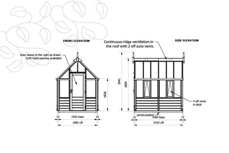 Rhs 'Rosemoor' By   6 Panel - Cedar Base Boards