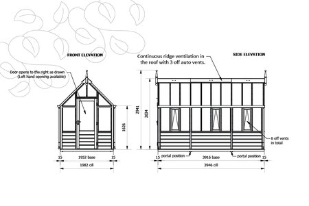 Rhs 'Rosemoor' By 10 Panel - Cedar Base Boards