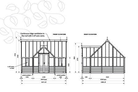 Rhs 'Grand Portico' By 12 Panel - Cedar Base Boards