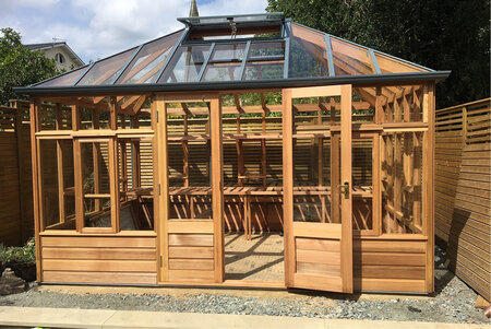 RHS Glasshouse Medium (3+3+3) - Cedar base boards