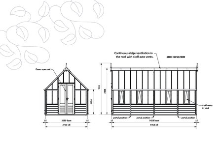 Rhs 'Wisley' - 14 Panel - Cedar base boards