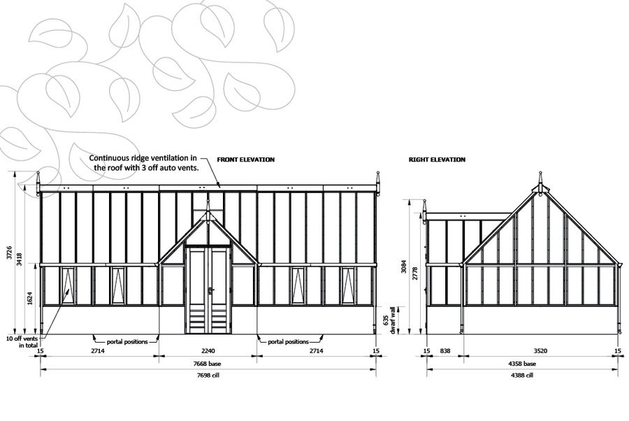 Rhs Grand Portico - 20 Panel - Dwarf wall