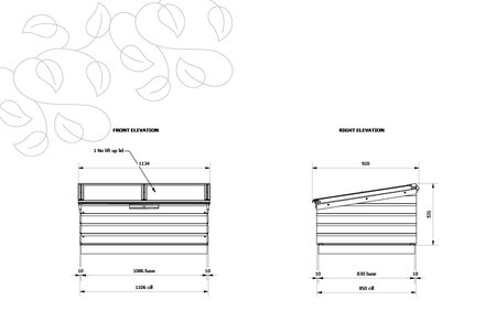 Gabriel Ash coldframe -  'babygrand'