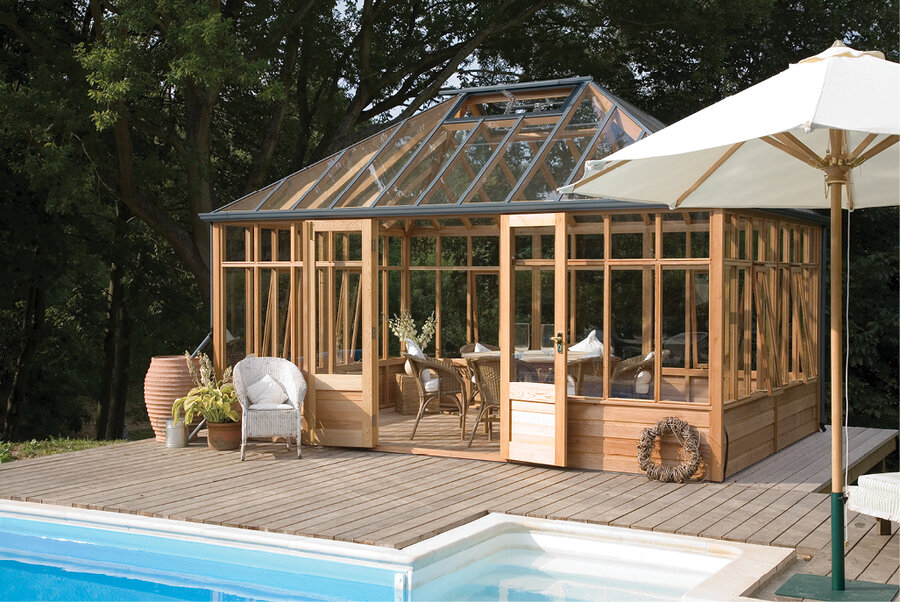 RHS Glasshouse Grand (4+3+4) - Cedar base boards