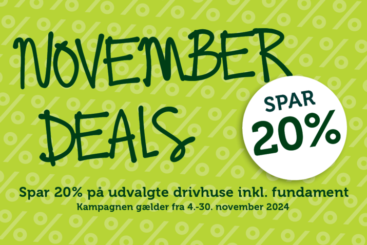 November deals - Juliana Drivhuse kampagne