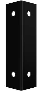 #889 Bodenhalter F- Stahlfundament 114 Mm Wand - Schwarz
