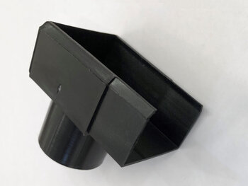 Drain Tray with Studs for Halls Universal/Magnum Downpipe - Black