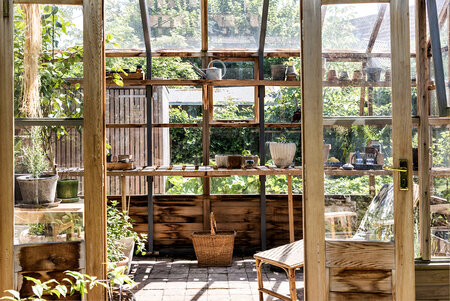 Classic 'Planthouse Ten' By   8 Panel - Cedar Base Boards