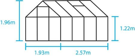 Halls Popular 86 W/ 3 mm Toughened  Glass - Green