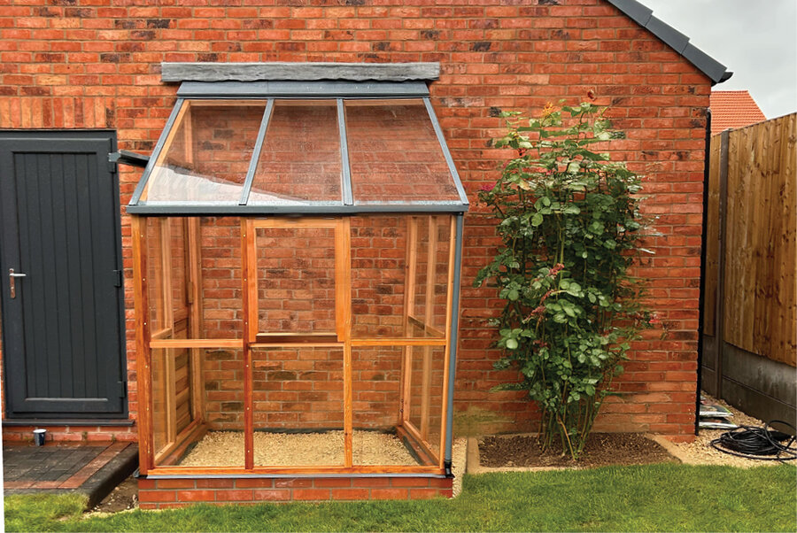 Classic 'Lean-To Baby Four' - 3 Paneel - Tür Links Seite