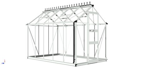 Halls Cotswold Burford 10x6ft - Aluminium - 3mm toughened glass