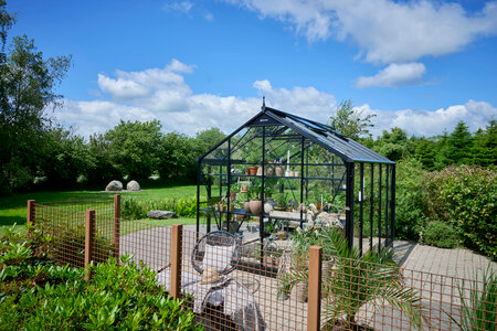 Jubii 60 - 10,9 m2 - 3 mm toughened glass - black