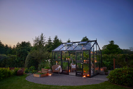 Jubii 60 - 10,9 m2 - 3 mm toughened glass - black