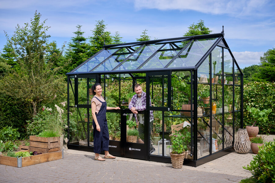 Jubii 60 - 10,9 m2 - 3 mm toughened glass - black