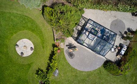 Jubii 60 - 10,9 m2 - 3 mm toughened glass - black