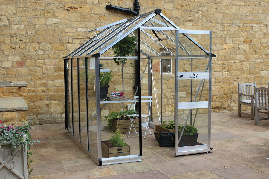 Halls Cotswold Burford 10x6ft - Aluminium - 3mm toughened glass