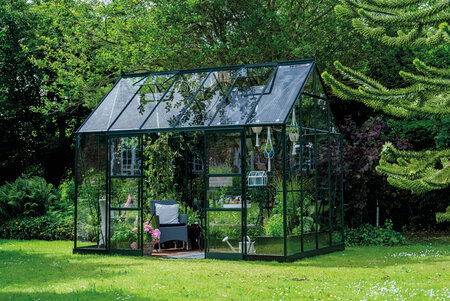 ICON Planthouse 8 · 9.7 m² (8' x 12') Grøn m/3 mm Hærdet Glas