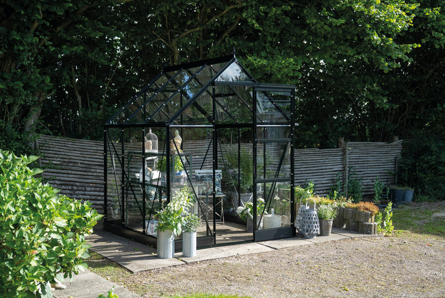 ICON 6 · 3.7 m² (6' x 6') Black w/3 mm Toughened Glass