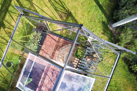 ICON 8 · 8.1 m² (8' x 10') Alu m/3 mm Hærdet Glas