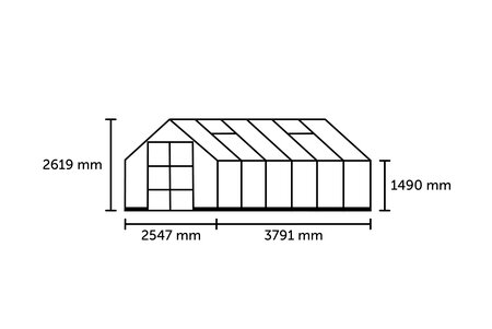 ICON 8 · 9.7 m² (8' x 12') Green w/3 mm Glass