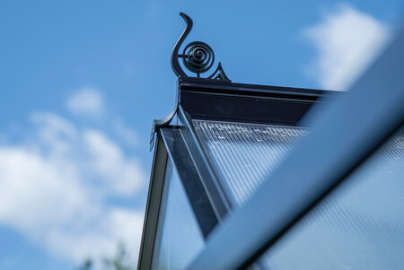 ICON 6 · 2.5 m² (6' x 4') Sort m/4 mm Polycarbonat