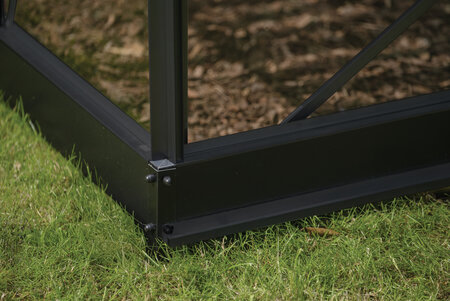 ICON Gardenhouse 8 · 13.0 m² (8' x 12') Sort m/3 mm Hærdet Glas