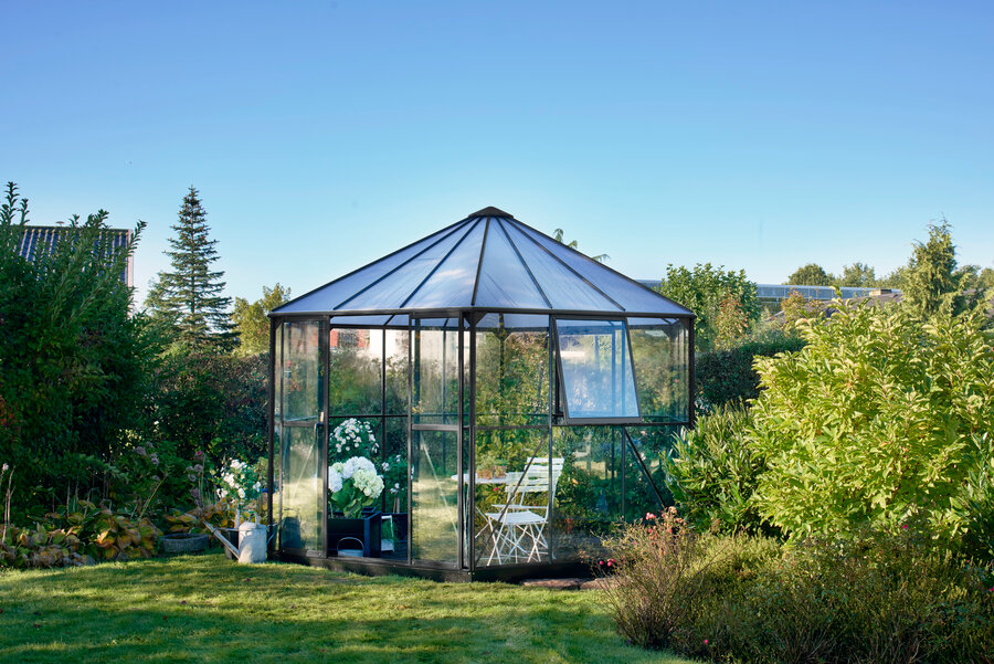 Halls Atrium 12x12 - Anthracite - 3mm Toughened Glass